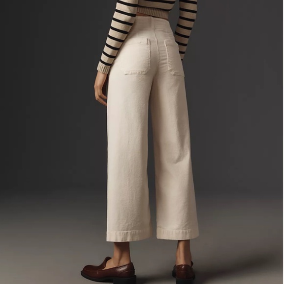Anthropologie The Colette Corduroy Crop Wide-Leg Pants by Maeve 27 - Picture 12 of 16